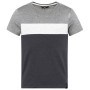 Camiseta de hombre Chillaz Color Block gris/blanco Color Block Black Melange