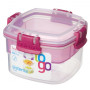 Caja de alimentos Sistema Snacks TO GO 400ml rosa