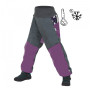 Pantalones softshell con forro polar para niños Unuo Basic Vzor violeta/gris