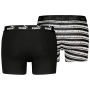 Calzoncillos bóxer para hombre Puma Elements Striped Boxers 2P