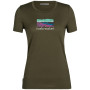 Camiseta de mujer Icebreaker Women Tech Lite II SS Tee Trailhead verde loden