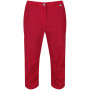 Pantalones de tres cuartos para mujer Regatta Chaska Capri II rojo DarkCerise