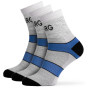 Calcetines de mujer Warg Trail MID Wool 3-pack gris/azul SvSedaCernoModraCerna
