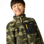 Sudadera funcional para niños Regatta Junior Frankie Warm Fleece Bark Green Camo