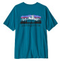 Camiseta de hombre Patagonia M's Fitz Roy Foothills T-Shirt azul Glacial Blue