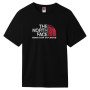 Camiseta de hombre The North Face S/S Rust 2 Tee 2022 negro Tnf Black/Brilliant Coral
