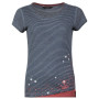 Camiseta de mujer Chillaz Fancy Little Dot 2021 marrón/azul indigo blue striped washed