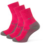 Calcetines Zulu Bambus Trek W 3-pack frambuesa raspberry