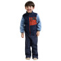 Sudadera para niños Didriksons Anten Kids Fullzip 2 Winter Blue