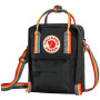 Bolsa de hombro Fjällräven Kånken Rainbow Sling negro Black-Rainbow Pattern
