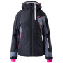 Chaqueta de mujer Brugi 2AKB negro/gris Black/Grey/Pink