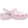 Pantuflas de mujer Crocs Classic Platform Pearl Clog