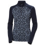 Camiseta funcional de mujer Helly Hansen W Lifa Merino Midw Gra 1/2 Zip
