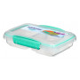 Caja de merienda Sistema Small Split To Go 350ml turquesa mint