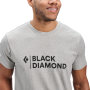 Camiseta de hombre Black Diamond M Mini Stacked Ss Tee