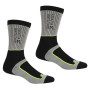 Calcetines de hombre Regatta Samaris2SeasonSck negro/gris Dkstl/Elecli