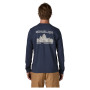 Camiseta de hombre Patagonia M's L/S MW Hut Tripper Skyline T-Shirt