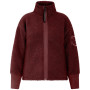 Sudadera de mujer Didriksons Mella Wns Fz 3 burdeos Old rust