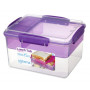 Caja de comida Sistema Sistema Lunch Tube To Go 2,3L violeta
