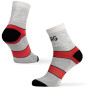 Calcetines de mujer Warg Trail MID Wool gris/rojo SvSedaCernoRedCerna