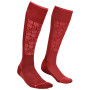 Calcetines de mujer Ortovox W's Ski Compression Socks burdeos DarkBlood