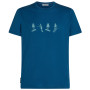 Camiseta de hombre Icebreaker Men Merino 150 Tech Lite SS Tee Snow Day azul Atlantis