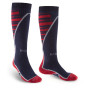 Medias de hombre Bridgedale Ski Midweight+ azul oscuro navy/red/042