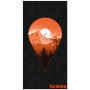 Toalla de secado rápido Towee Next Destination 80x160 cm negro/naranja NextDestination