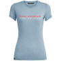 Camiseta de mujer Salewa PURE M. DRI-REL W S/S TEE gris/azul BlueFogMelange