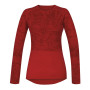 Camiseta funcional de mujer Husky Merino 100 Dl. Rukáv L rojo