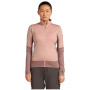 Sudadera funcional de mujer Icebreaker Women Merino Blend 300 RealFleece™ Descender LS Zip