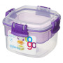 Caja de alimentos Sistema Snacks TO GO 400ml violeta