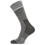 Calcetines SealSkinz Solo QuickDry Mid Length Socks negro/gris Black/Grey