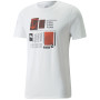 Camiseta de hombre Puma Graphic Tee blanco white