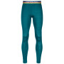 Calzoncillos de hombre Ortovox 185 Rock'N'Wool Long Pants verde PacificGreen
