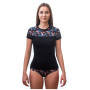 Camiseta funcional de mujer Sensor Merino Impress (short sleeve)