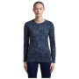 Camiseta funcional de mujer Icebreaker Women M 200 Oasis LS Crewe Moss BloomAOP