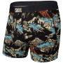 Calzoncillos bóxer Saxx Ultra Boxer Brief Fly negro/beige BlackMountainscape