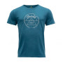 Camiseta de hombre Devold 1853 Man Tee azul Blue Melange