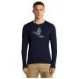 Camiseta funcional de hombre Icebreaker Men Merino 200 Oasis LS Crewe SkiingYeti