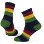 Calcetines Warg Happy Merino M Stripes azul/rojo Navy/Red