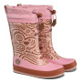 Botas de agua para niños Affenzahn Rainboot Vegan Puddly Deer rosa Deer