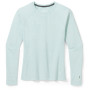 Camiseta funcional de mujer Smartwool W Classic Thermal Merino BL Crew Boxed 2022 azul claro bleached aqua heather