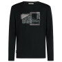 Camiseta de hombre Icebreaker Men Merino 150 Tech Lite LS Tee Peak Balance negro Black