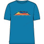 Camiseta funcional de hombre Icebreaker Tech Lite II SS Tee TBC azul Geo Blue