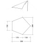 Lona tarp Robens Trail Wing Tarp