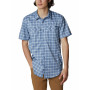 Camisa de hombre Columbia Silver Ridge Lite Plaid SS azul claro BluestoneSmallGrid