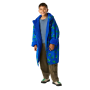 Abrigo impermeable para niños Regatta Junior Changing Robe Olymp Blue Dino