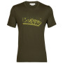 Camiseta de hombre Icebreaker Tech Lite II SS Tee Alps 3D verde loden