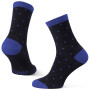 Calcetines Warg Happy Merino M Mini Dots negro/azul Black/Blue